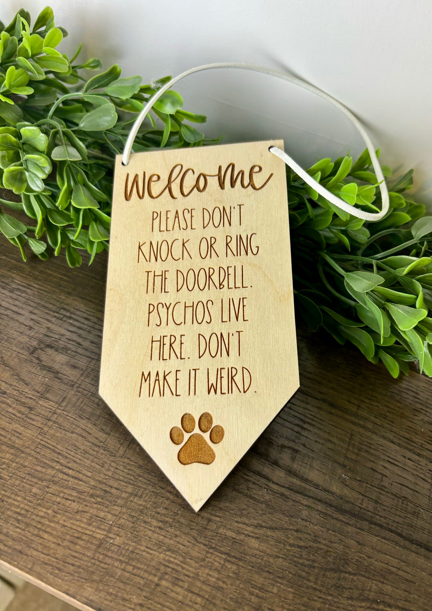 No Soliciting Doorbell Hanger for dog parents