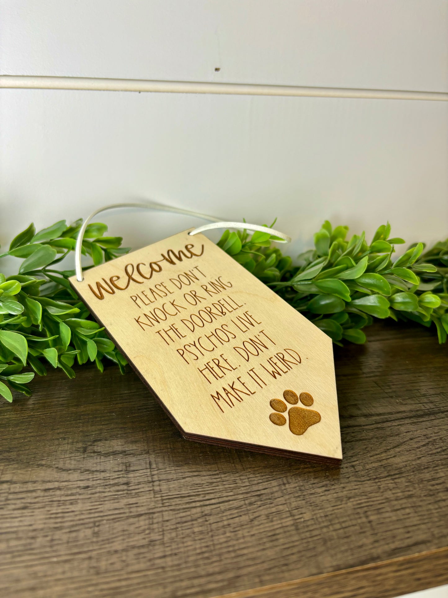 No Soliciting Doorbell Hanger for dog parents
