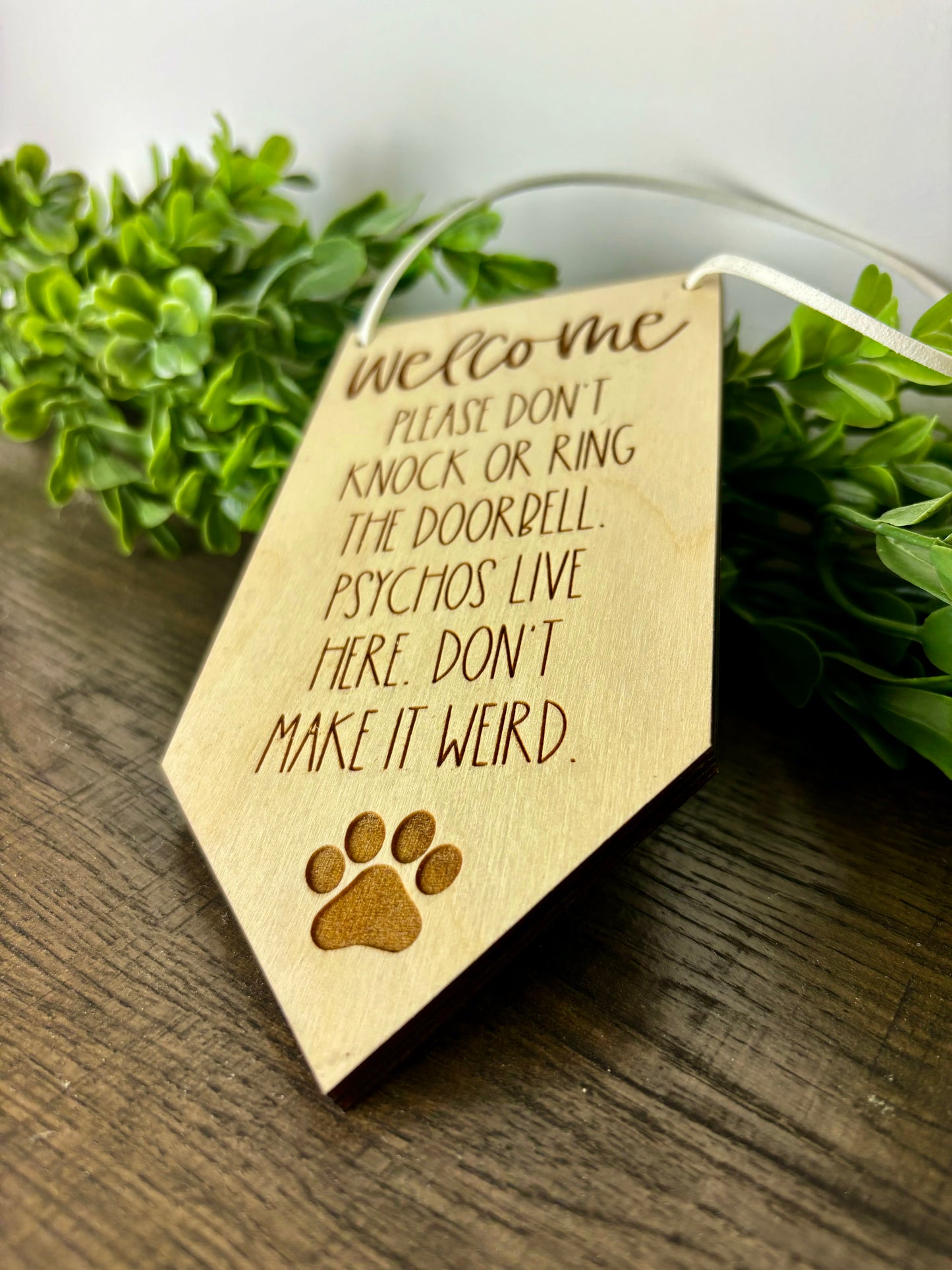 No Soliciting Doorbell Hanger for dog parents