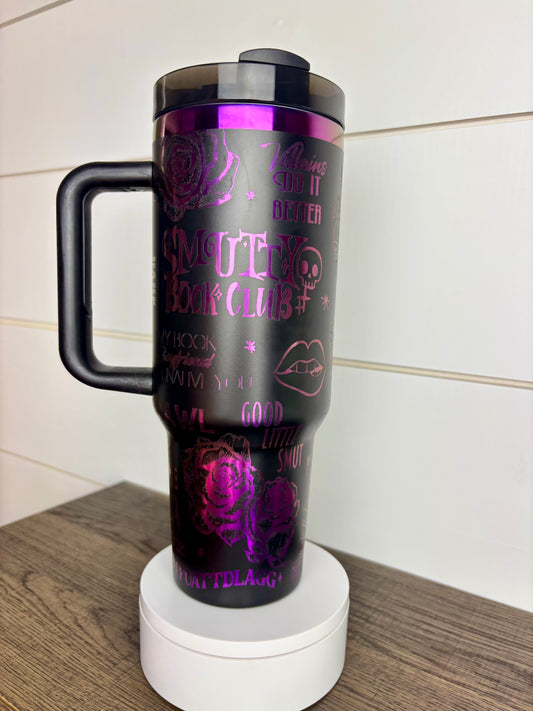 Smutty book club 40oz tumbler