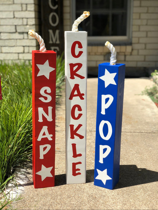 Patriotic Firecracker Decor